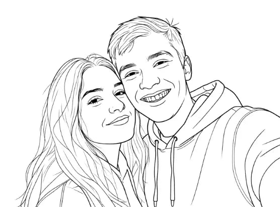 Vybraná kresba, na které se pár pozná